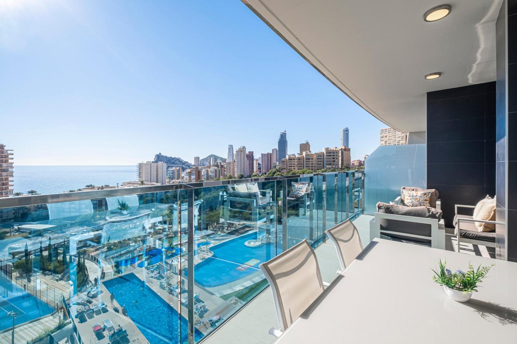 Sunset Drive Resort Apartment 4-8 Poniente Beach Benidorm Dış mekan fotoğraf
